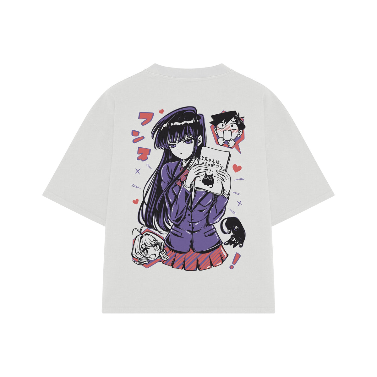 Playera streetwear premium de anime y gaming ExtraLife MX, corte oversized drop shoulder ligero y fresco en color Deep Black y Off-White, moda urbana mexicana de culto.