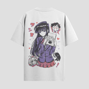 Playera urbana de anime y gaming ExtraLife MX, corte Standard Fit unisex ligero y transpirable en color Deep Black y Pure White, ropa de uso diario para gym y casual.
