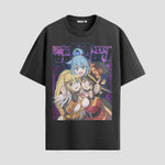 Playera urbana de anime y gaming ExtraLife MX, corte Standard Fit unisex ligero y transpirable en color Deep Black y Pure White, ropa de uso diario para gym y casual.