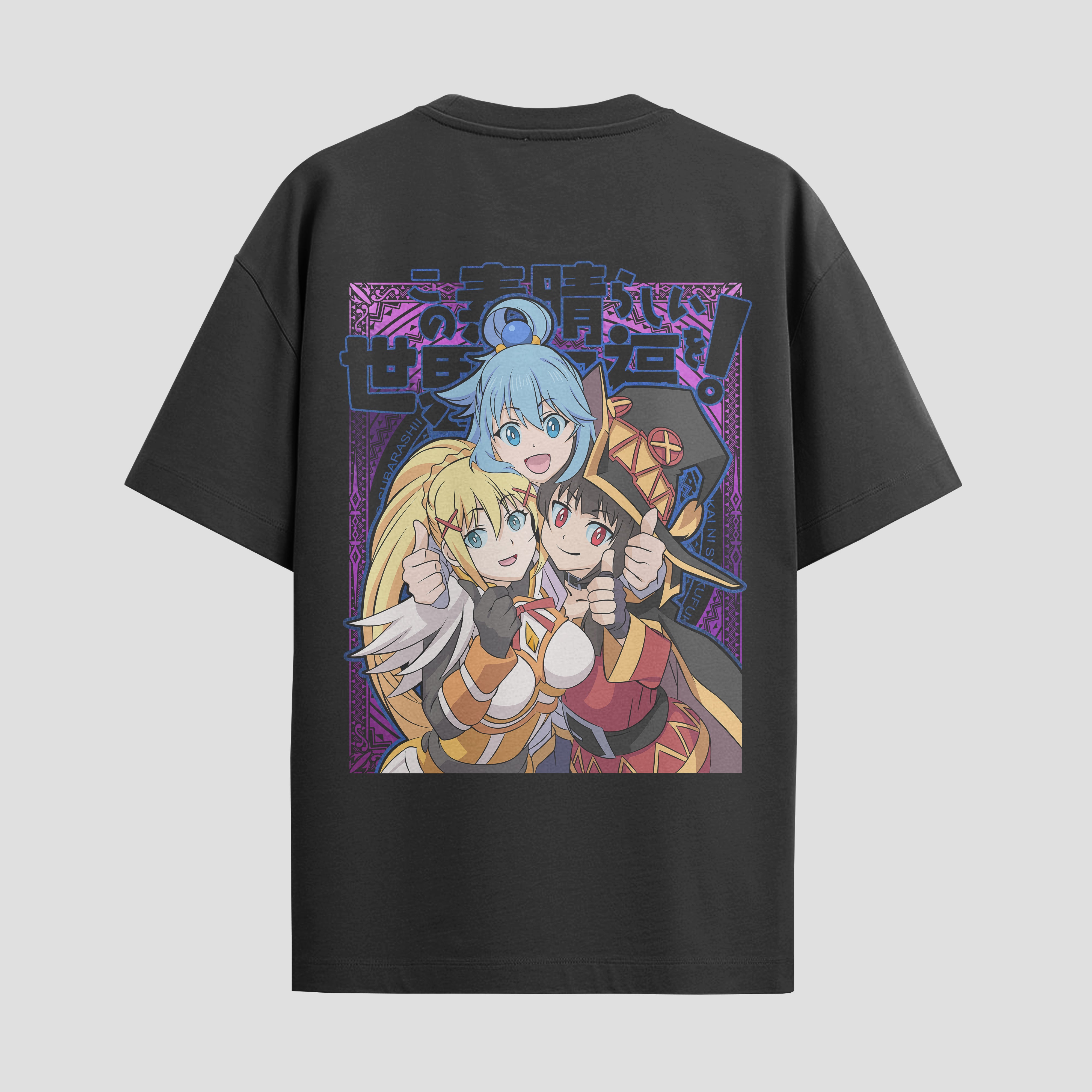 Playera urbana de anime y gaming ExtraLife MX, corte Standard Fit unisex ligero y transpirable en color Deep Black y Pure White, ropa de uso diario para gym y casual.