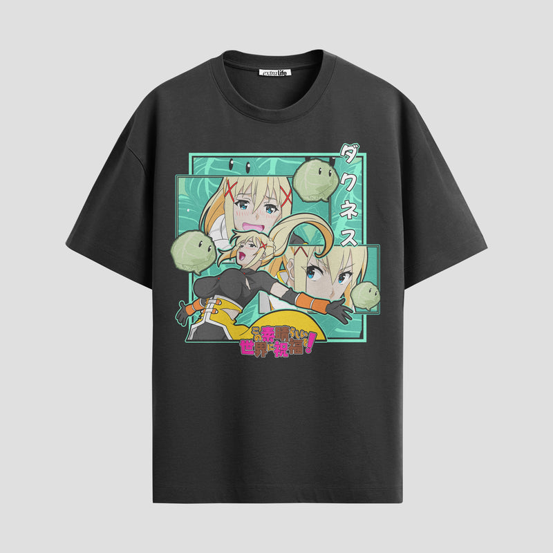 Playera urbana de anime y gaming ExtraLife MX, corte Standard Fit unisex ligero y transpirable en color Deep Black y Pure White, ropa de uso diario para gym y casual.