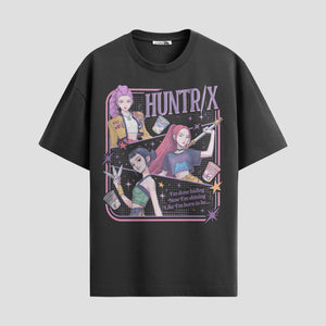 Playera urbana de anime y gaming ExtraLife MX, corte Standard Fit unisex ligero y transpirable en color Deep Black y Pure White, ropa de uso diario para gym y casual.