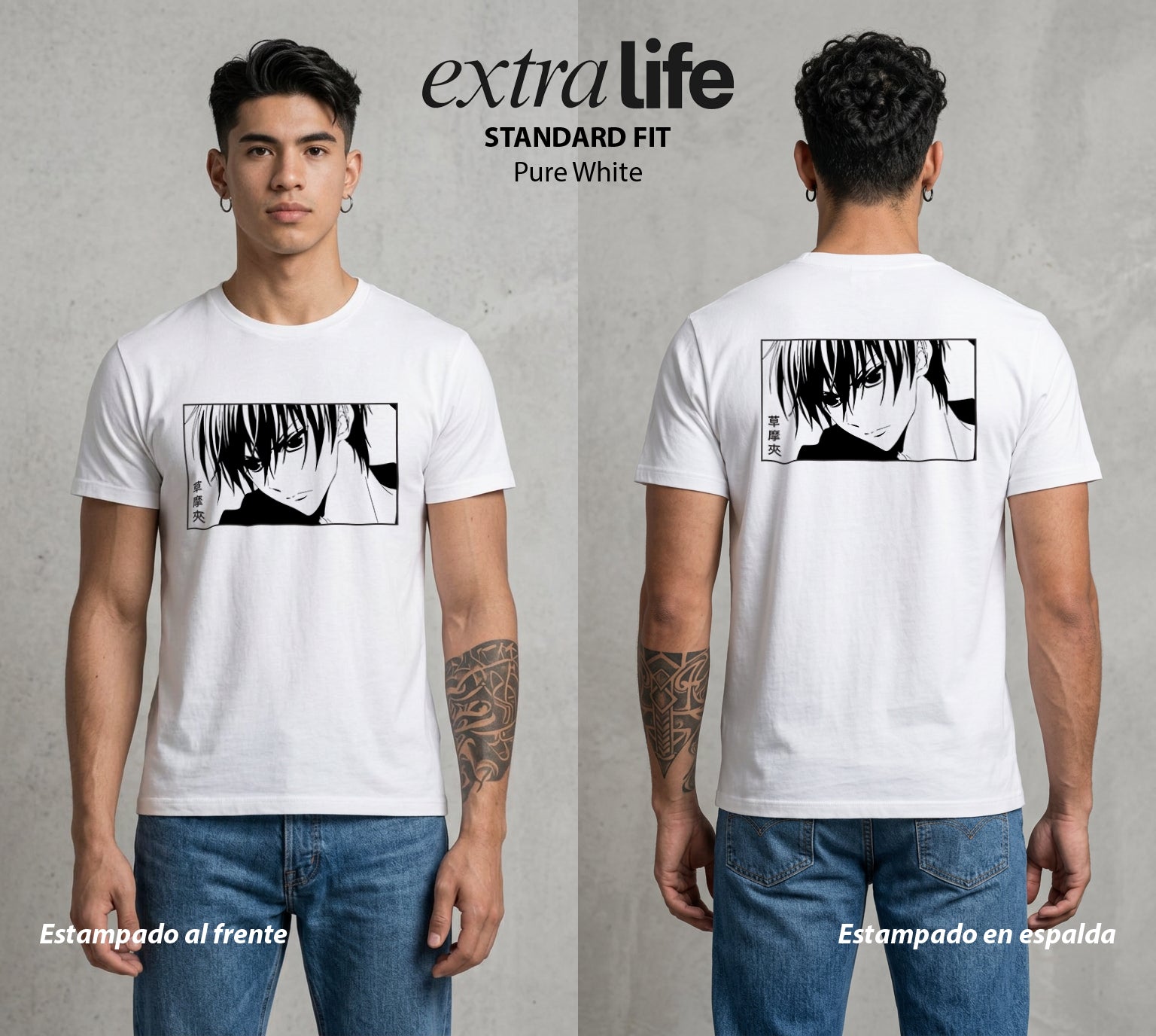 El Zodiaco Oculto | El Alma del Gato #02144 - Playera Standard Fit | Pure White - Foto en modelo