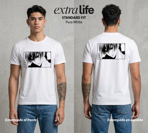 El Zodiaco Oculto | El Alma del Gato #02144 - Playera Standard Fit | Pure White - Foto en modelo