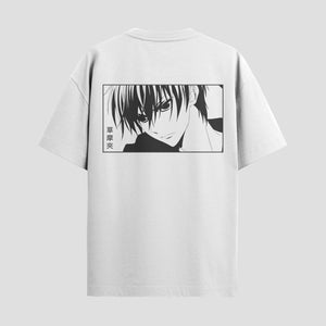 Playera urbana de anime y gaming ExtraLife MX, corte Standard Fit unisex ligero y transpirable en color Deep Black y Pure White, ropa de uso diario para gym y casual.