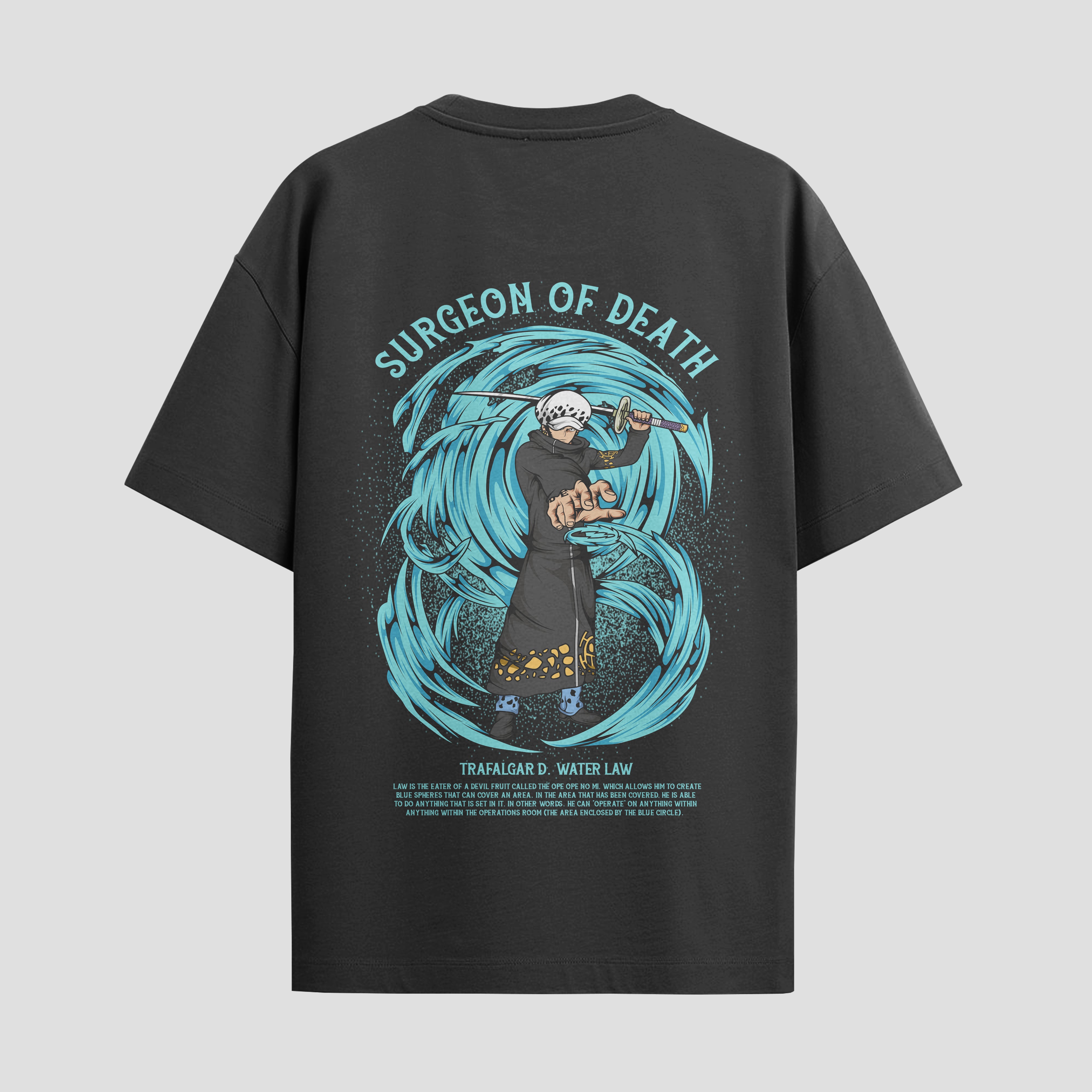 Playera urbana de anime y gaming ExtraLife MX, corte Standard Fit unisex ligero y transpirable en color Deep Black y Pure White, ropa de uso diario para gym y casual.