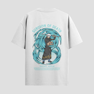 Playera urbana de anime y gaming ExtraLife MX, corte Standard Fit unisex ligero y transpirable en color Deep Black y Pure White, ropa de uso diario para gym y casual.