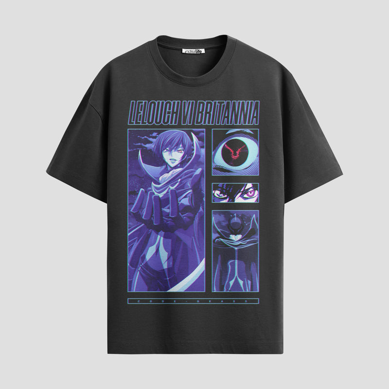 Playera urbana de anime y gaming ExtraLife MX, corte Standard Fit unisex ligero y transpirable en color Deep Black y Pure White, ropa de uso diario para gym y casual.