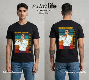 La Prueba del Cazador | La Promesa del Medico #02153 - Playera Standard Fit | Deep Black - Foto en modelo