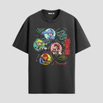 Playera urbana de anime y gaming ExtraLife MX, corte Standard Fit unisex ligero y transpirable en color Deep Black y Pure White, ropa de uso diario para gym y casual.