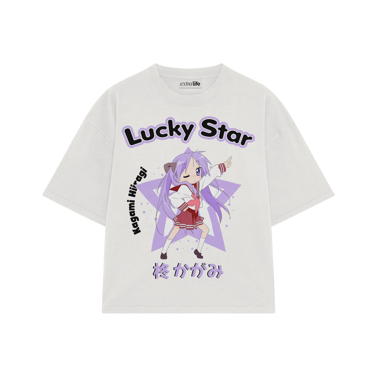 Playera streetwear premium de anime y gaming ExtraLife MX, corte oversized drop shoulder ligero y fresco en color Deep Black y Off-White, moda urbana mexicana de culto.