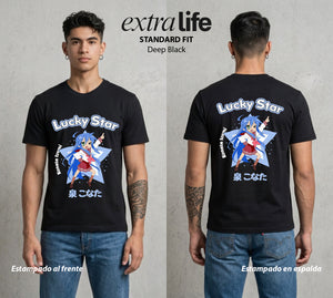 La Vida Otaku | La Otaku por Excelencia #02163 - Playera Standard Fit | Deep Black - Foto en modelo