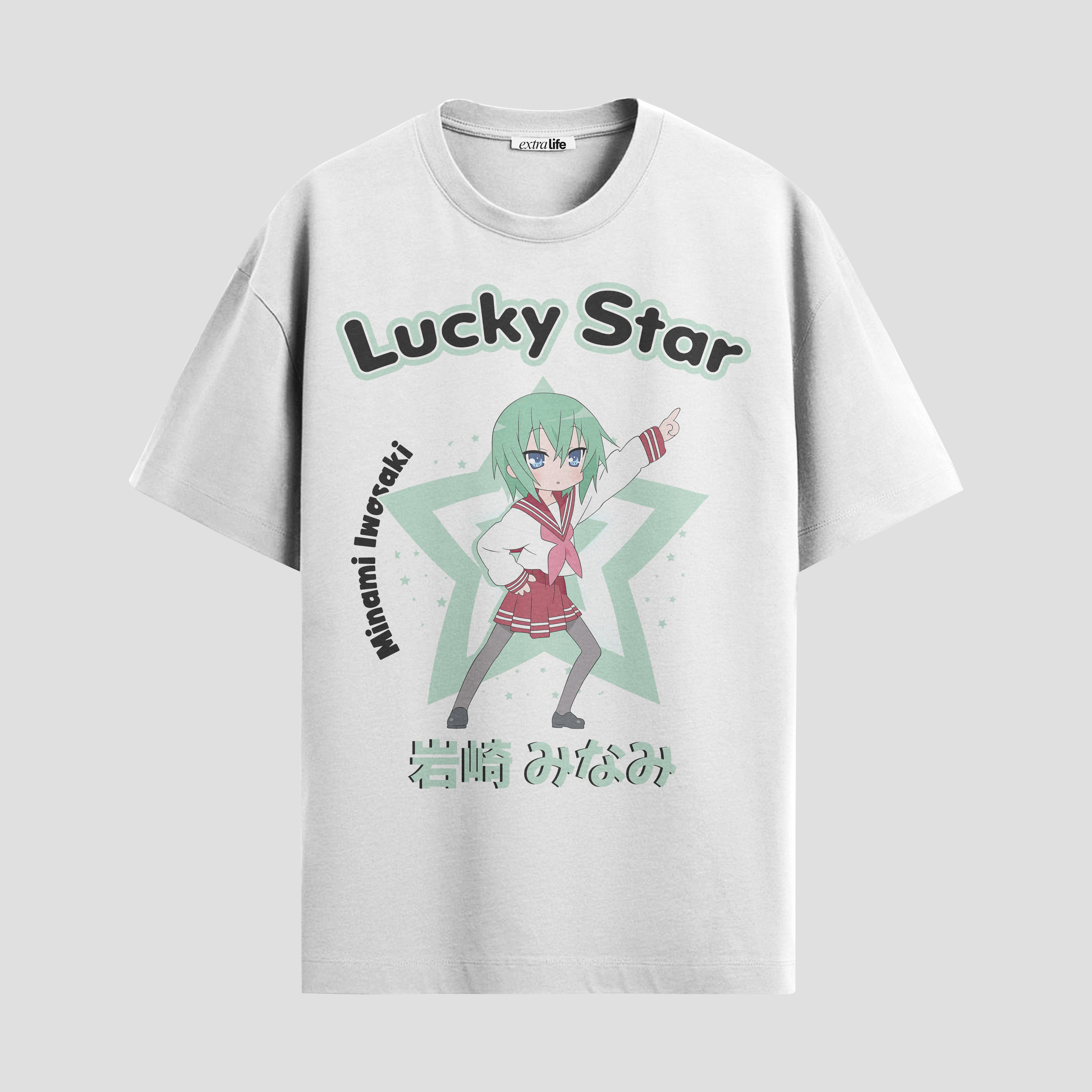 Playera urbana de anime y gaming ExtraLife MX, corte Standard Fit unisex ligero y transpirable en color Deep Black y Pure White, ropa de uso diario para gym y casual.