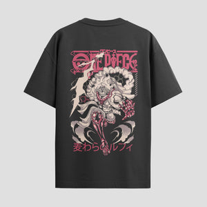 Playera urbana de anime y gaming ExtraLife MX, corte Standard Fit unisex ligero y transpirable en color Deep Black y Pure White, ropa de uso diario para gym y casual.