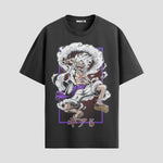Playera urbana de anime y gaming ExtraLife MX, corte Standard Fit unisex ligero y transpirable en color Deep Black y Pure White, ropa de uso diario para gym y casual.