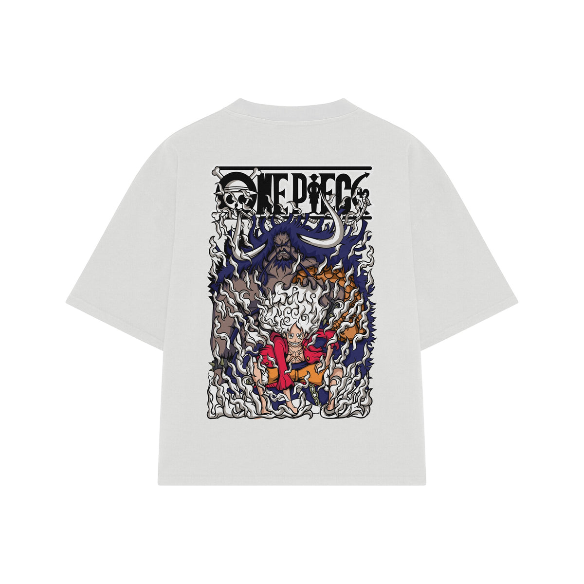 Playera streetwear premium de anime y gaming ExtraLife MX, corte oversized drop shoulder ligero y fresco en color Deep Black y Off-White, moda urbana mexicana de culto.