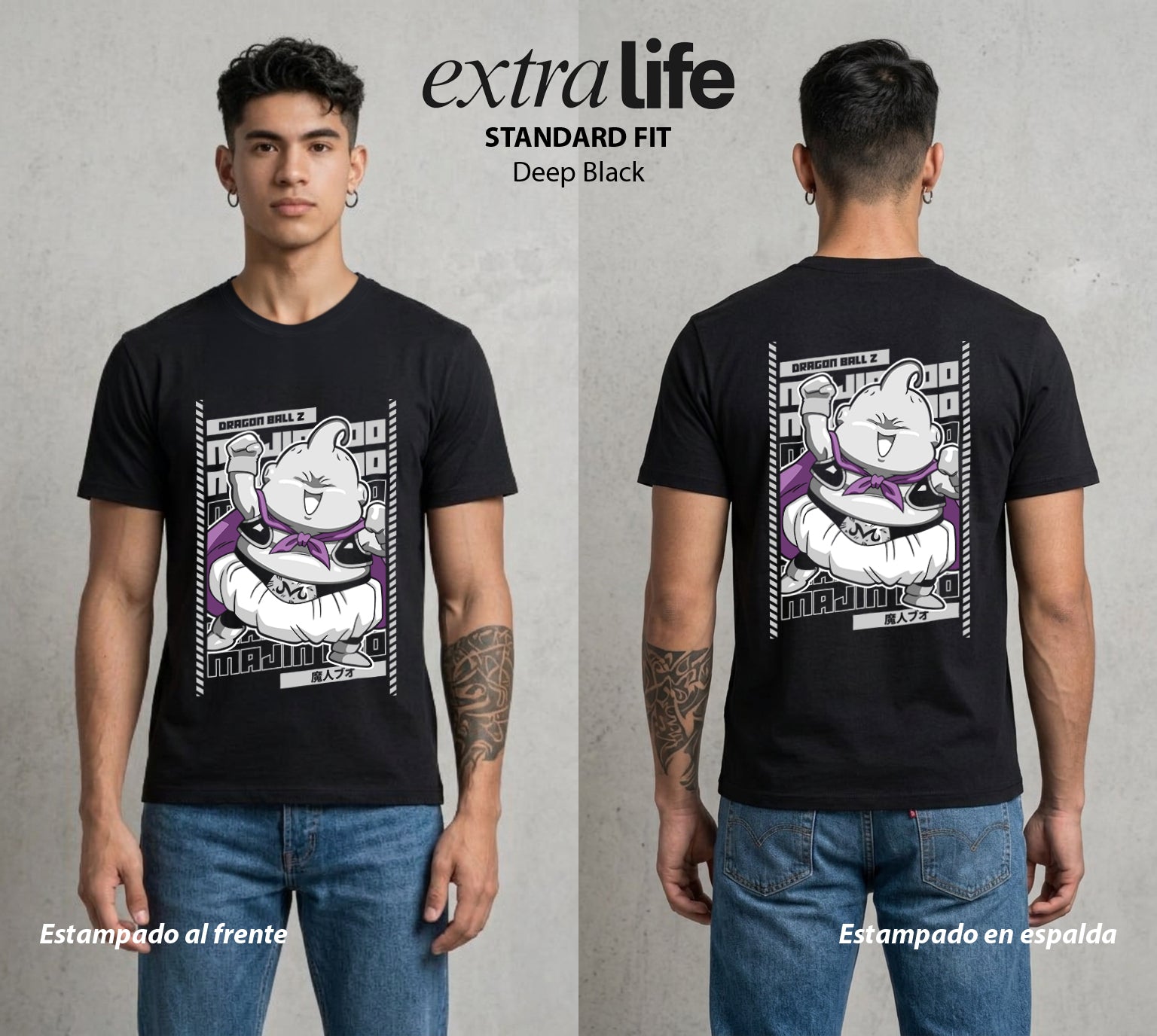 El Poder de las Esferas | Dulce y Destructivo #02190 - Playera Standard Fit | Deep Black - Foto en modelo