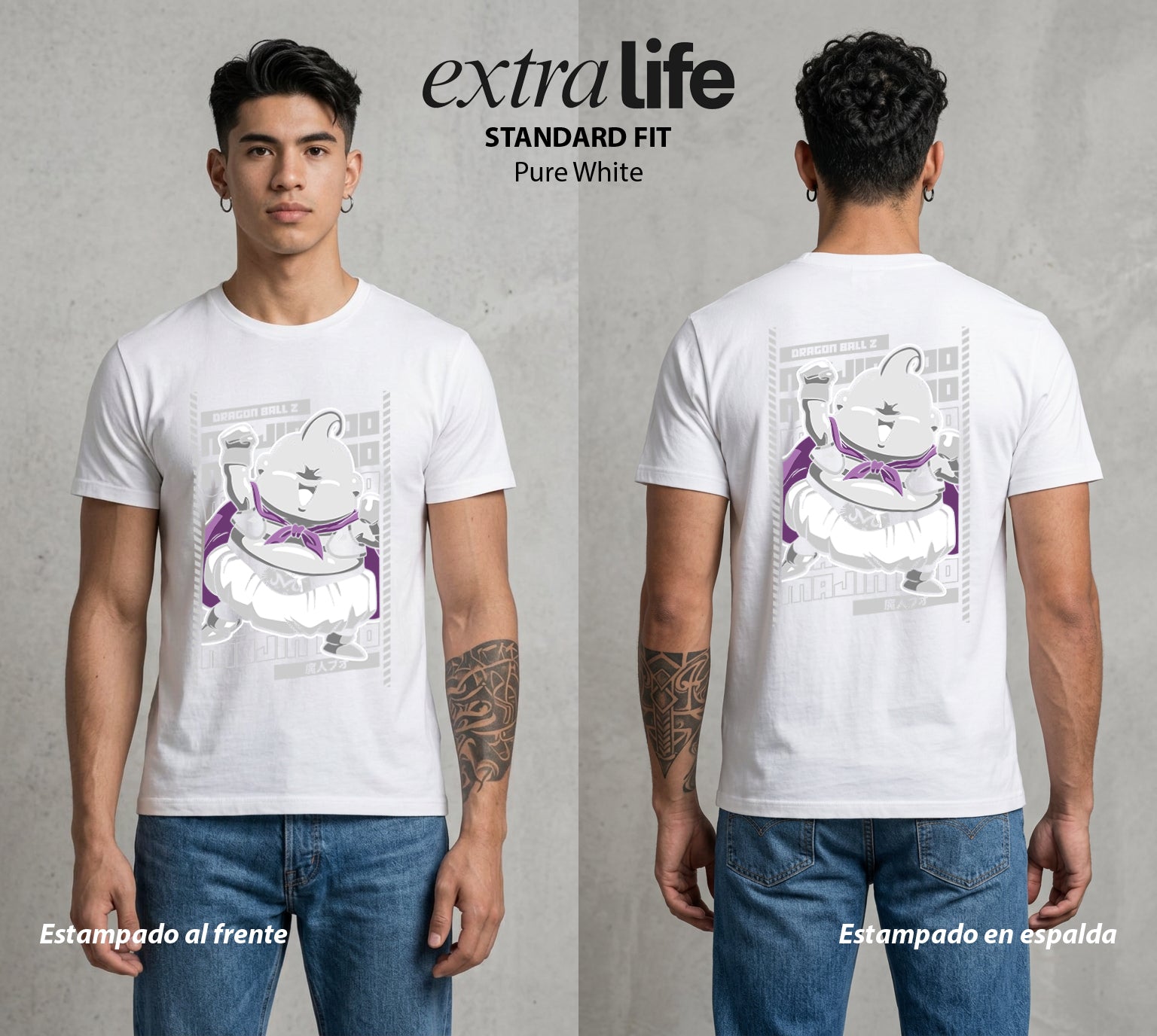 El Poder de las Esferas | Dulce y Destructivo #02190 - Playera Standard Fit | Pure White - Foto en modelo