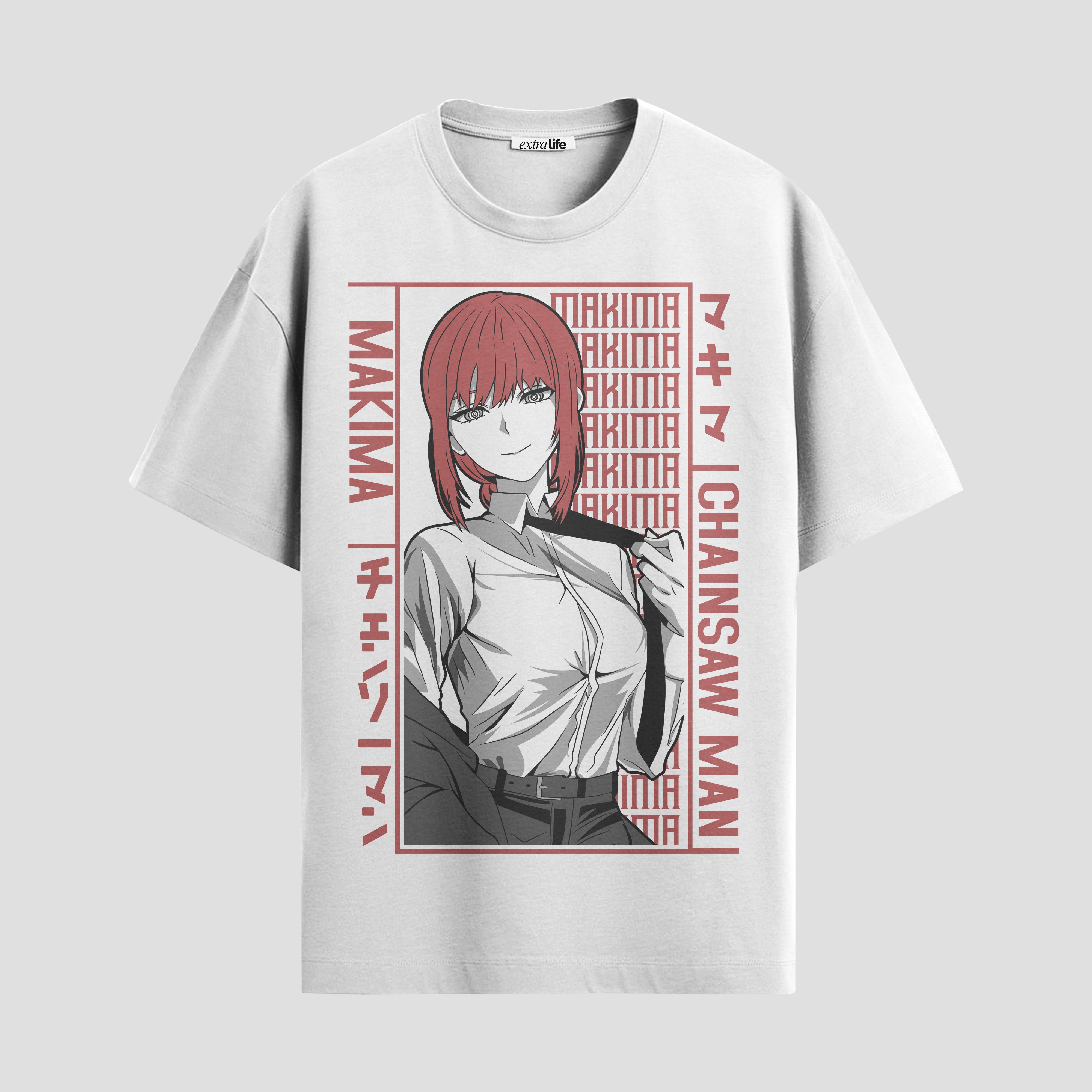 Playera urbana de anime y gaming ExtraLife MX, corte Standard Fit unisex ligero y transpirable en color Deep Black y Pure White, ropa de uso diario para gym y casual.
