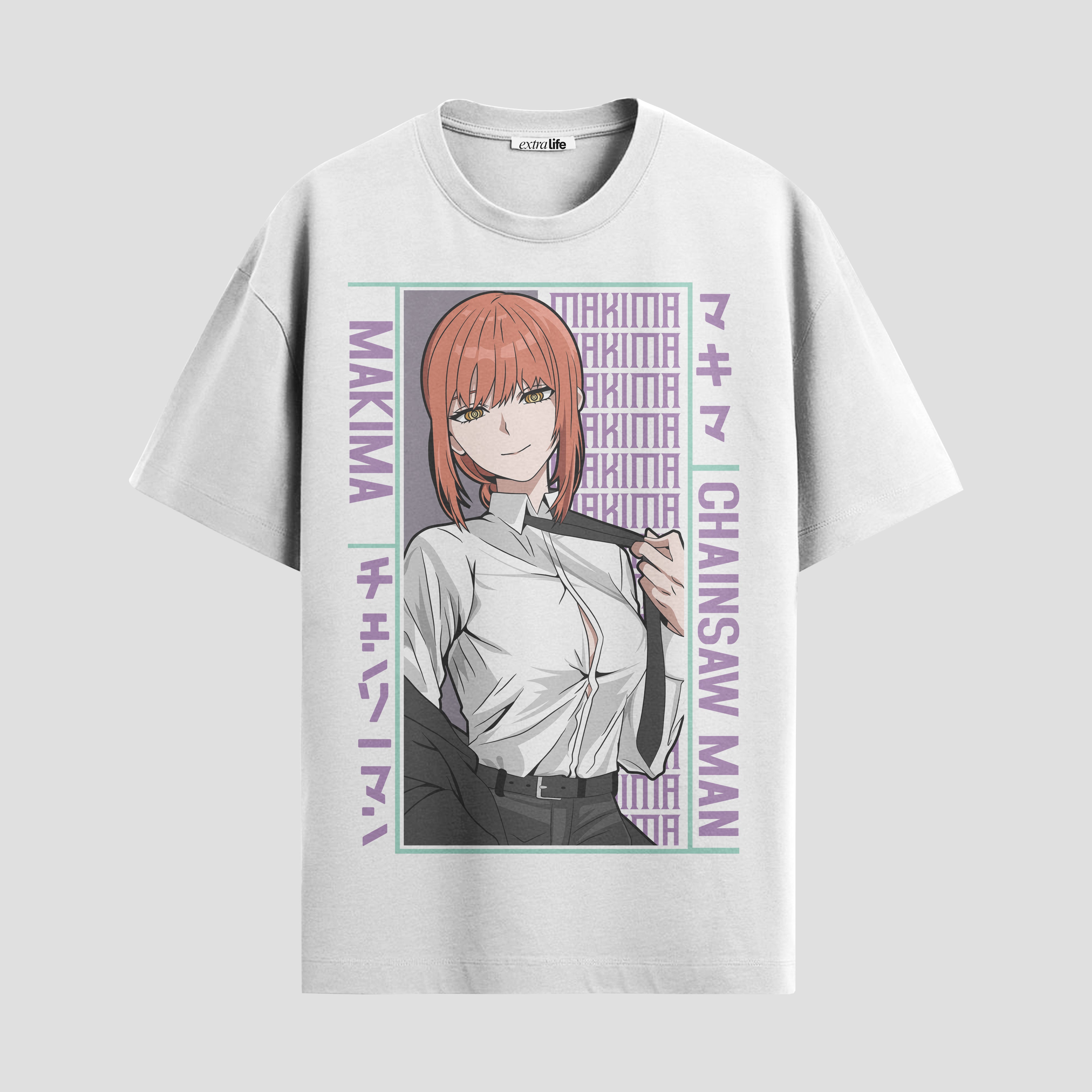 Playera urbana de anime y gaming ExtraLife MX, corte Standard Fit unisex ligero y transpirable en color Deep Black y Pure White, ropa de uso diario para gym y casual.