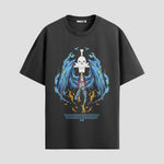 Playera urbana de anime y gaming ExtraLife MX, corte Standard Fit unisex ligero y transpirable en color Deep Black y Pure White, ropa de uso diario para gym y casual.