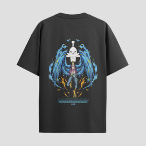 Playera urbana de anime y gaming ExtraLife MX, corte Standard Fit unisex ligero y transpirable en color Deep Black y Pure White, ropa de uso diario para gym y casual.