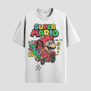 Playera urbana de anime y gaming ExtraLife MX, corte Standard Fit unisex ligero y transpirable en color Deep Black y Pure White, ropa de uso diario para gym y casual.
