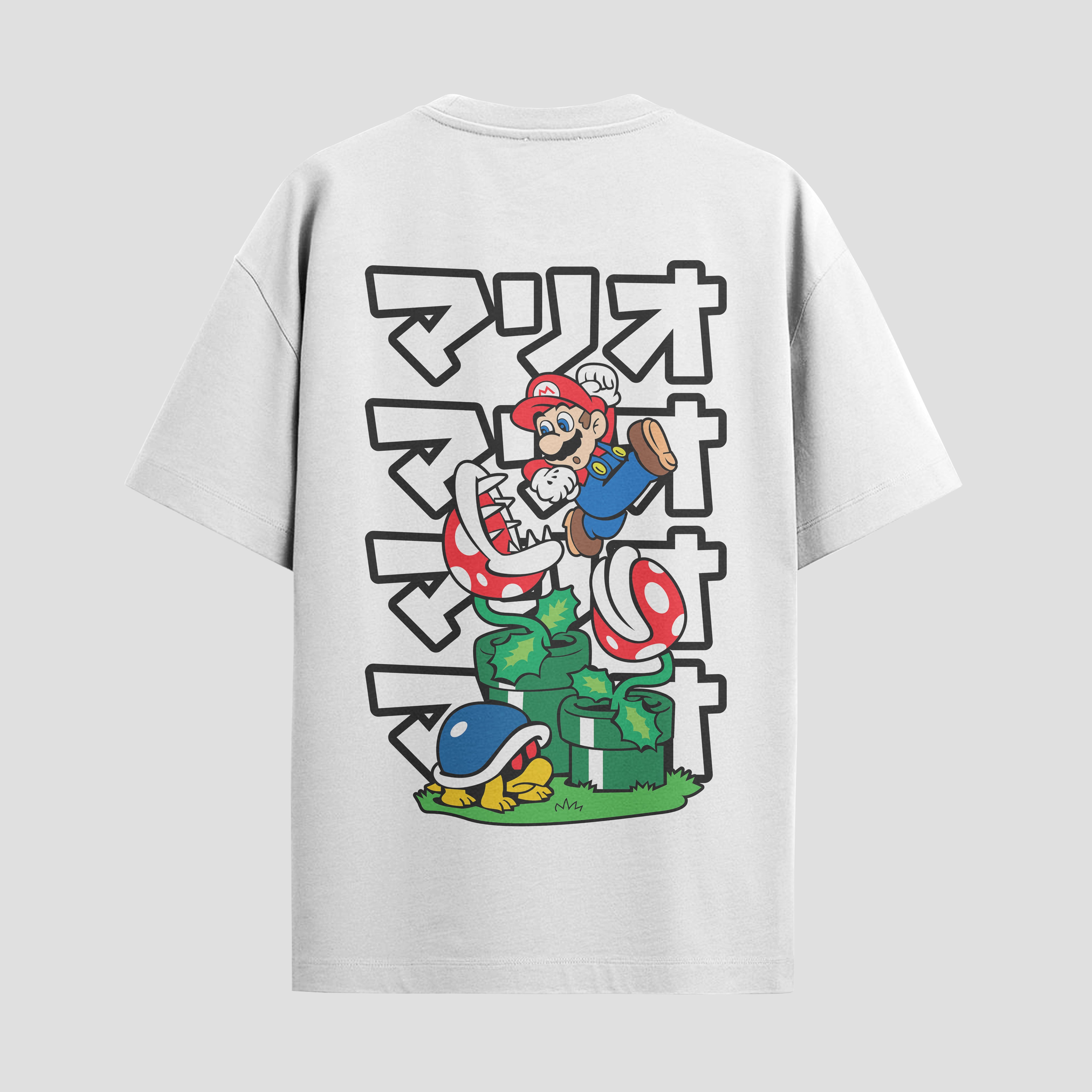 Playera urbana de anime y gaming ExtraLife MX, corte Standard Fit unisex ligero y transpirable en color Deep Black y Pure White, ropa de uso diario para gym y casual.