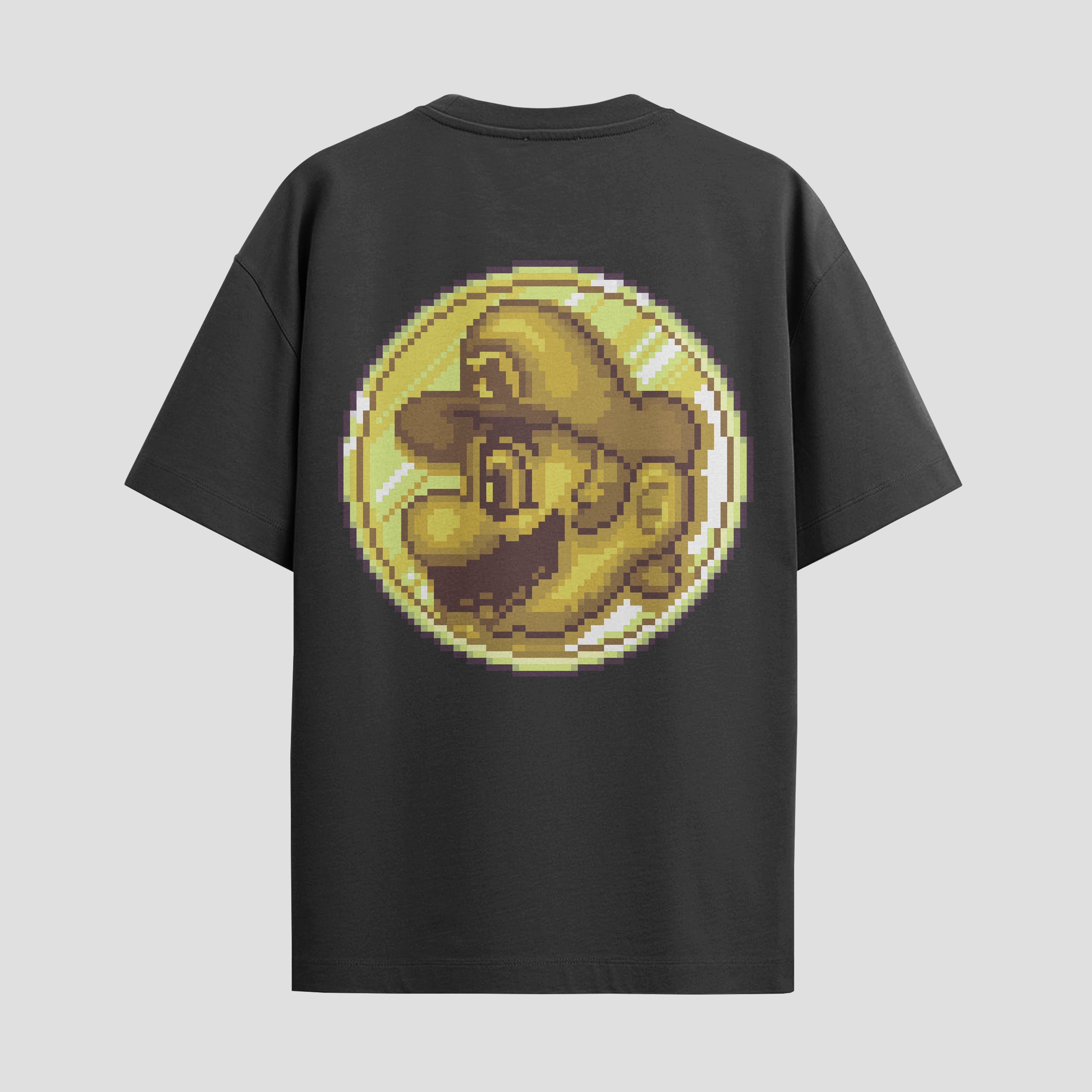 Playera urbana de anime y gaming ExtraLife MX, corte Standard Fit unisex ligero y transpirable en color Deep Black y Pure White, ropa de uso diario para gym y casual.