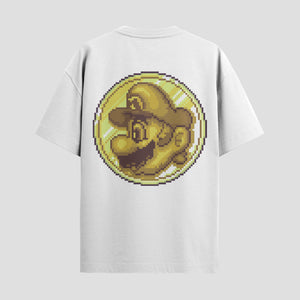 Playera urbana de anime y gaming ExtraLife MX, corte Standard Fit unisex ligero y transpirable en color Deep Black y Pure White, ropa de uso diario para gym y casual.