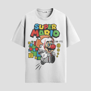 Playera urbana de anime y gaming ExtraLife MX, corte Standard Fit unisex ligero y transpirable en color Deep Black y Pure White, ropa de uso diario para gym y casual.