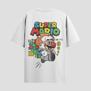 Playera urbana de anime y gaming ExtraLife MX, corte Standard Fit unisex ligero y transpirable en color Deep Black y Pure White, ropa de uso diario para gym y casual.