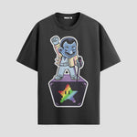 Playera urbana de anime y gaming ExtraLife MX, corte Standard Fit unisex ligero y transpirable en color Deep Black y Pure White, ropa de uso diario para gym y casual.