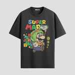 Playera urbana de anime y gaming ExtraLife MX, corte Standard Fit unisex ligero y transpirable en color Deep Black y Pure White, ropa de uso diario para gym y casual.
