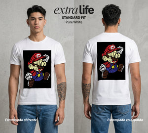 El Reino del Fontanero | El Saltador del Reino #02217 - Playera Standard Fit | Pure White - Foto en modelo