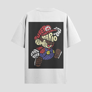 Playera urbana de anime y gaming ExtraLife MX, corte Standard Fit unisex ligero y transpirable en color Deep Black y Pure White, ropa de uso diario para gym y casual.