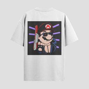 Playera urbana de anime y gaming ExtraLife MX, corte Standard Fit unisex ligero y transpirable en color Deep Black y Pure White, ropa de uso diario para gym y casual.