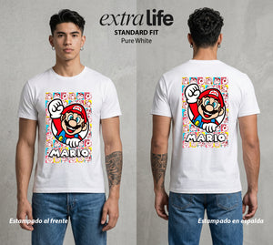 El Reino del Fontanero | El Fontanero Estelar #02222 - Playera Standard Fit | Pure White - Foto en modelo