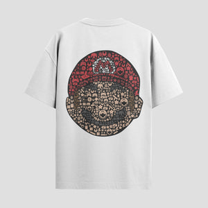 Playera urbana de anime y gaming ExtraLife MX, corte Standard Fit unisex ligero y transpirable en color Deep Black y Pure White, ropa de uso diario para gym y casual.