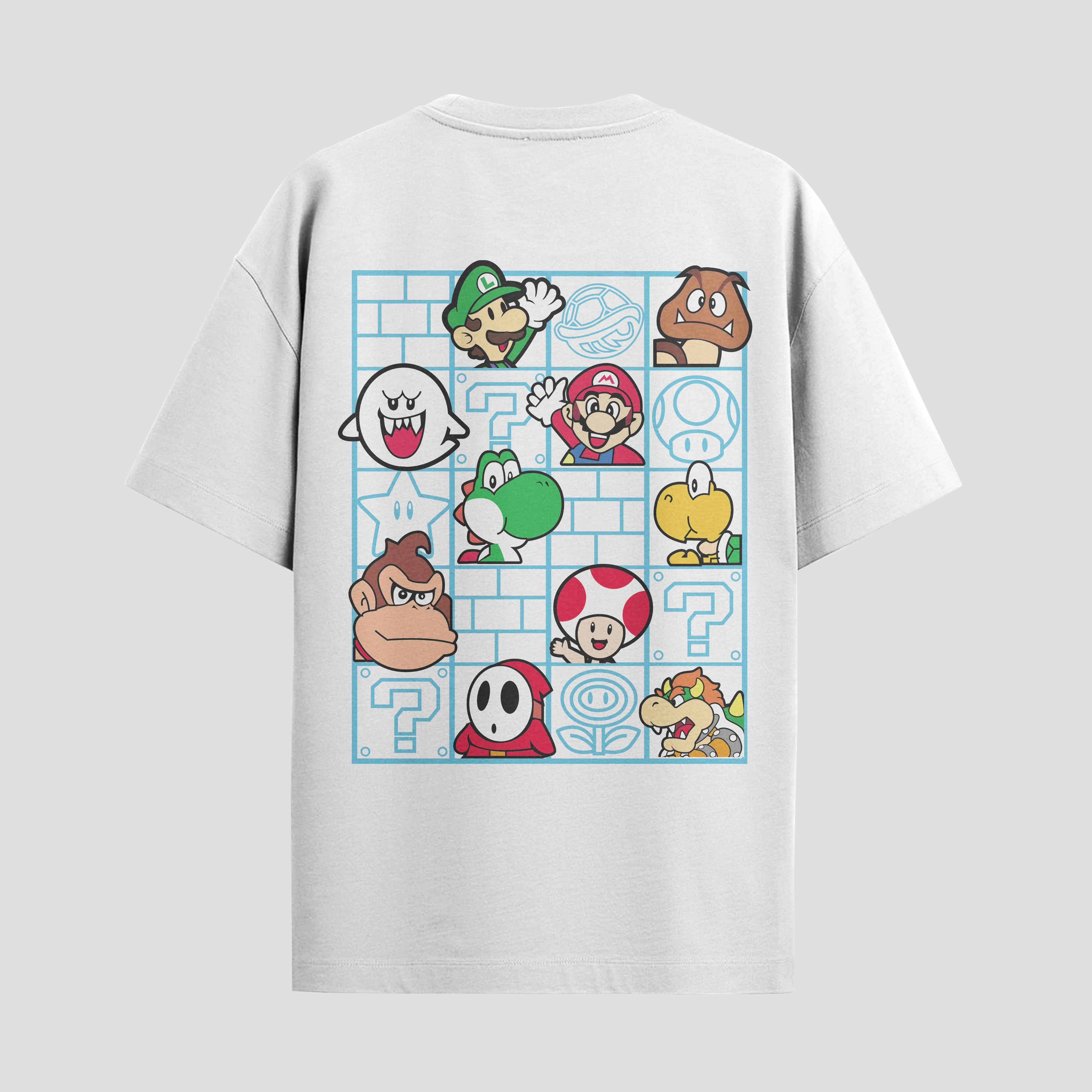 Playera urbana de anime y gaming ExtraLife MX, corte Standard Fit unisex ligero y transpirable en color Deep Black y Pure White, ropa de uso diario para gym y casual.