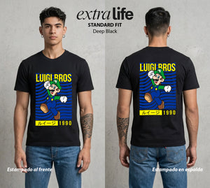 El Reino del Fontanero | El Heroe del Reino #02237 - Playera Standard Fit | Deep Black - Foto en modelo