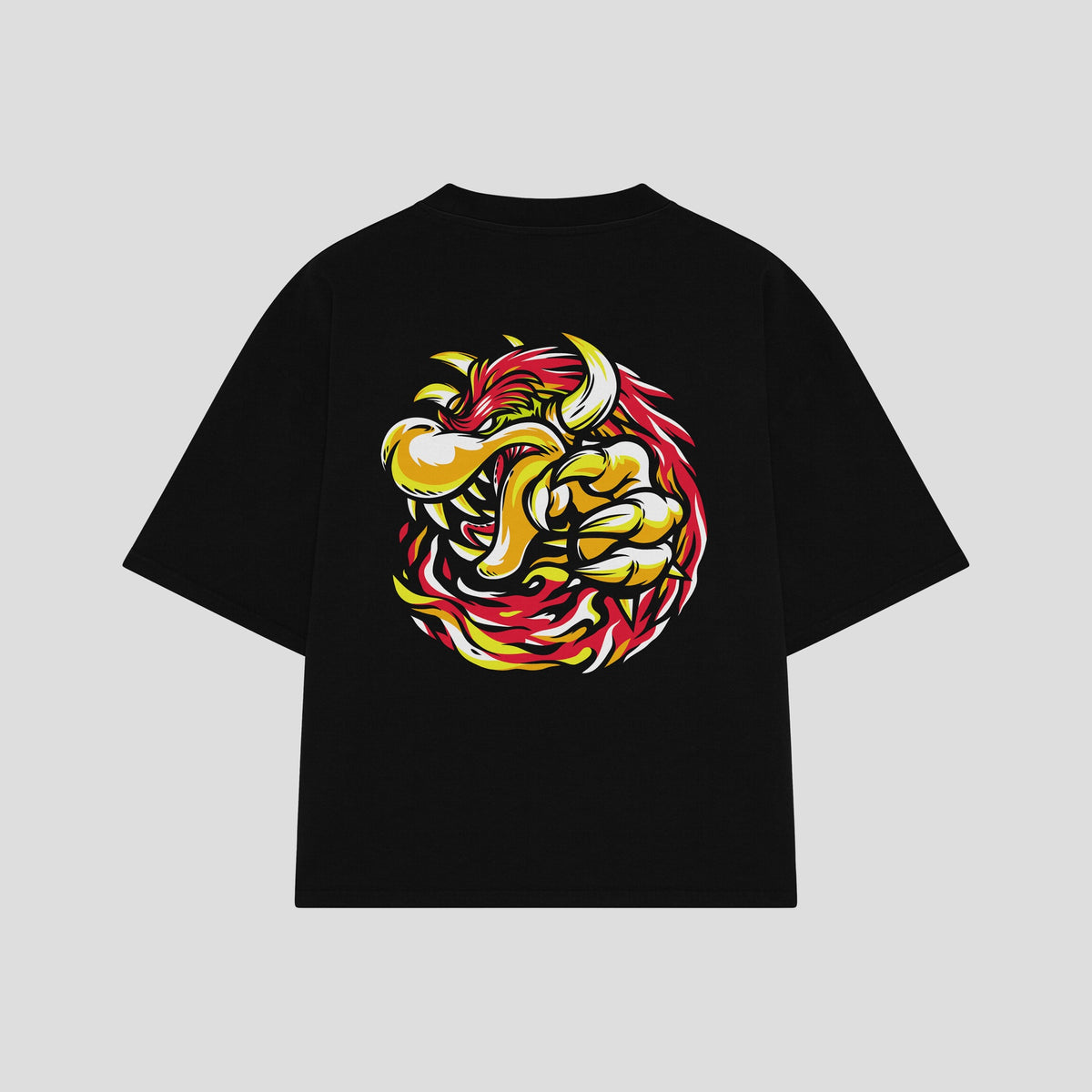 Playera streetwear premium de anime y gaming ExtraLife MX, corte oversized drop shoulder ligero y fresco en color Deep Black y Off-White, moda urbana mexicana de culto.
