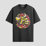 Playera urbana de anime y gaming ExtraLife MX, corte Standard Fit unisex ligero y transpirable en color Deep Black y Pure White, ropa de uso diario para gym y casual.