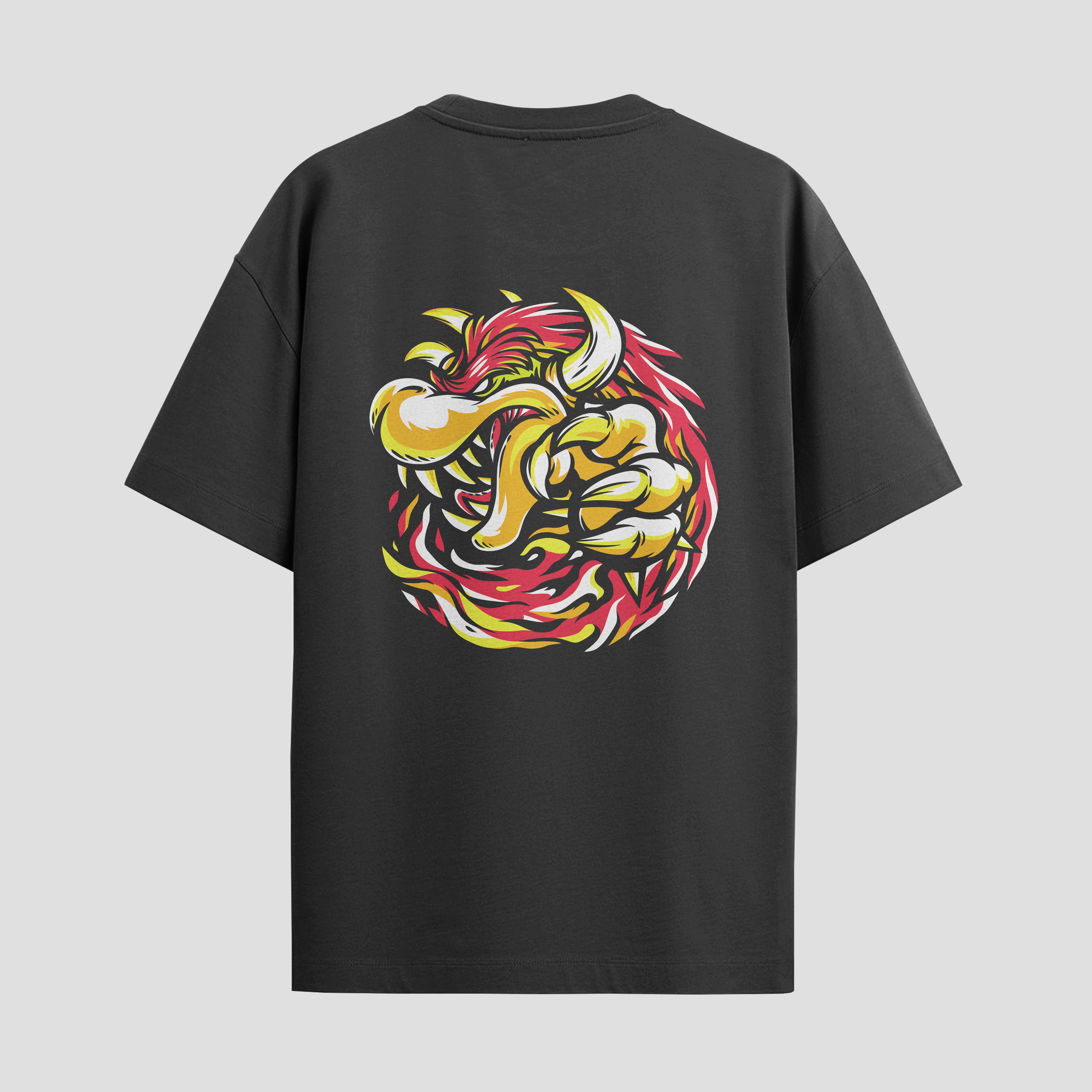 Playera urbana de anime y gaming ExtraLife MX, corte Standard Fit unisex ligero y transpirable en color Deep Black y Pure White, ropa de uso diario para gym y casual.