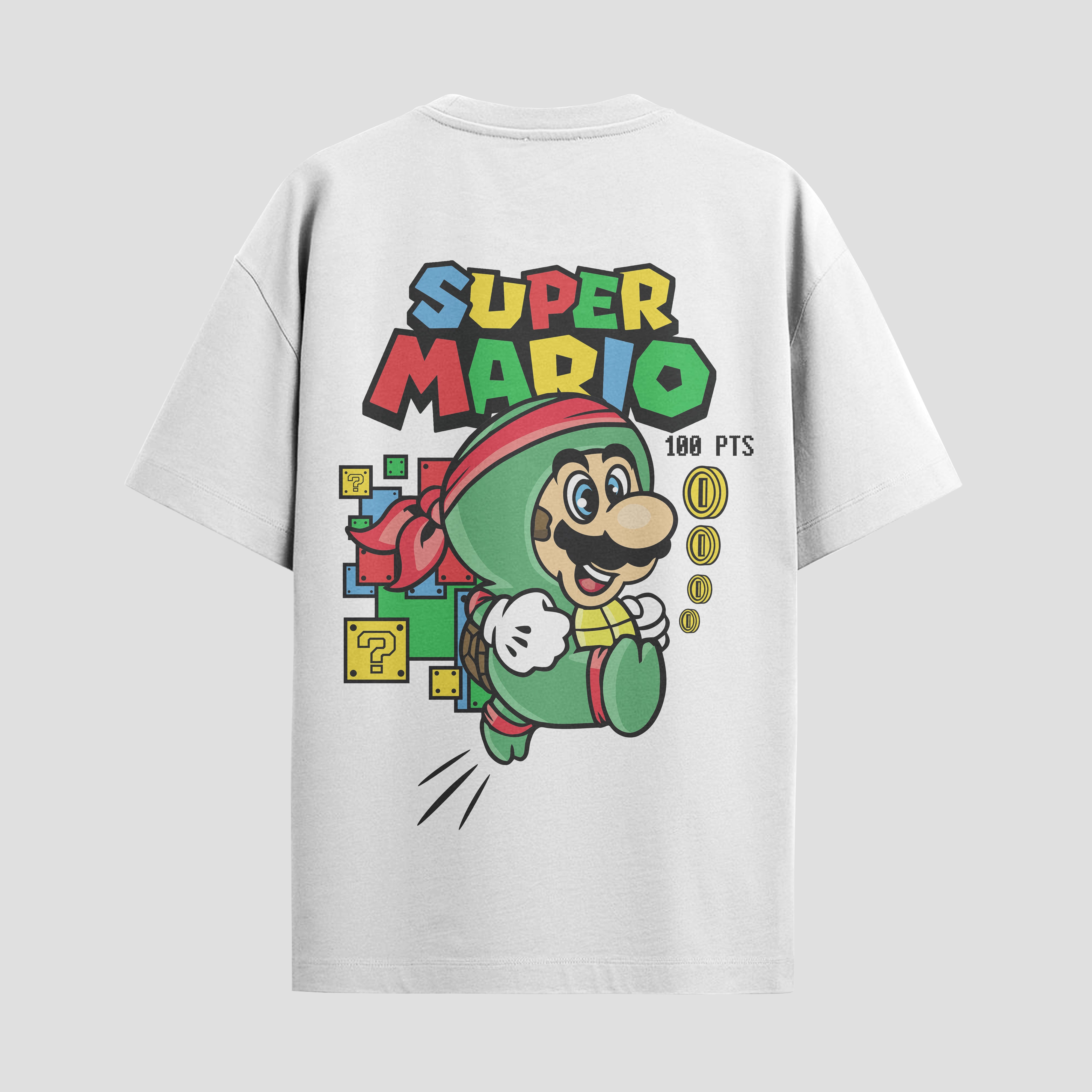 Playera urbana de anime y gaming ExtraLife MX, corte Standard Fit unisex ligero y transpirable en color Deep Black y Pure White, ropa de uso diario para gym y casual.