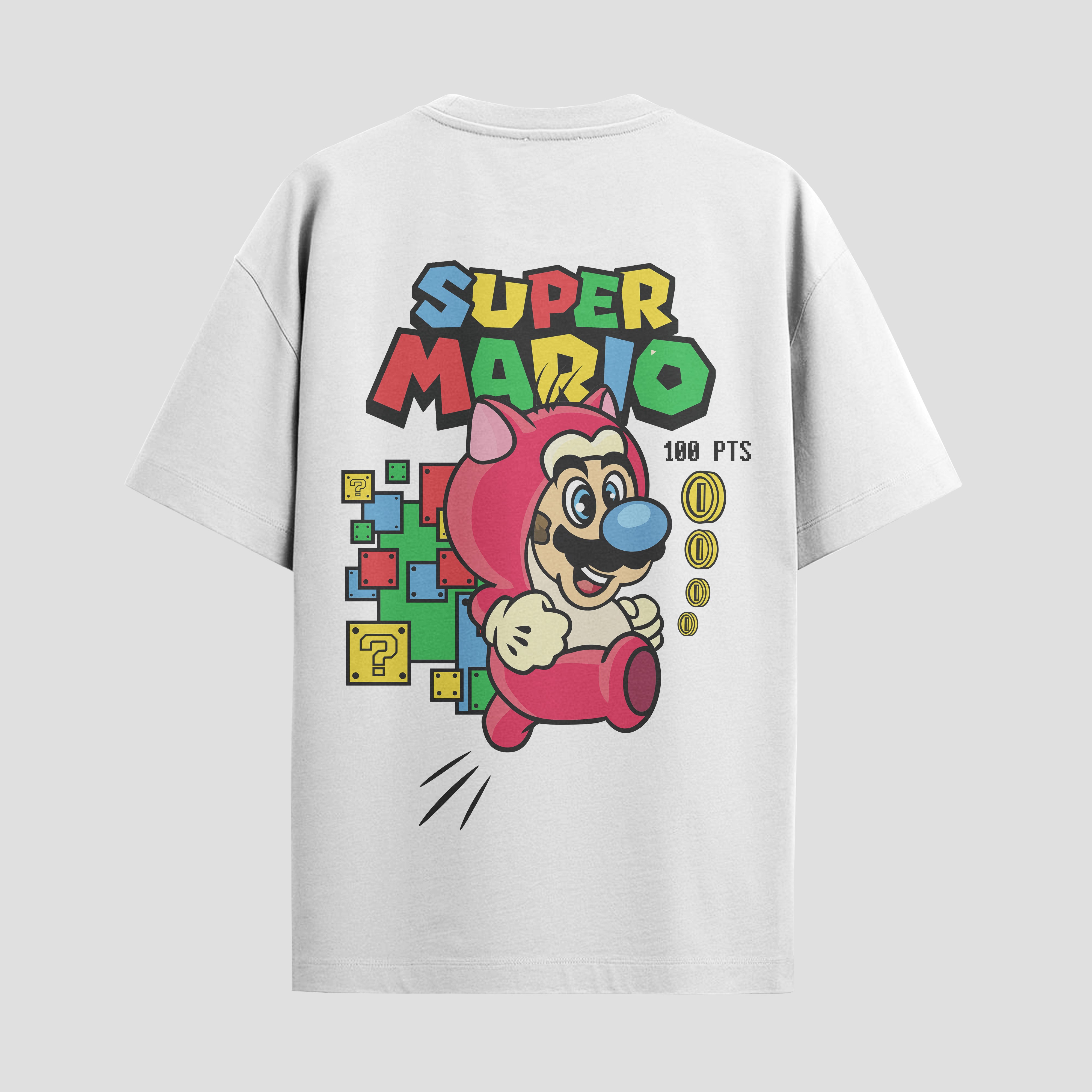 Playera urbana de anime y gaming ExtraLife MX, corte Standard Fit unisex ligero y transpirable en color Deep Black y Pure White, ropa de uso diario para gym y casual.