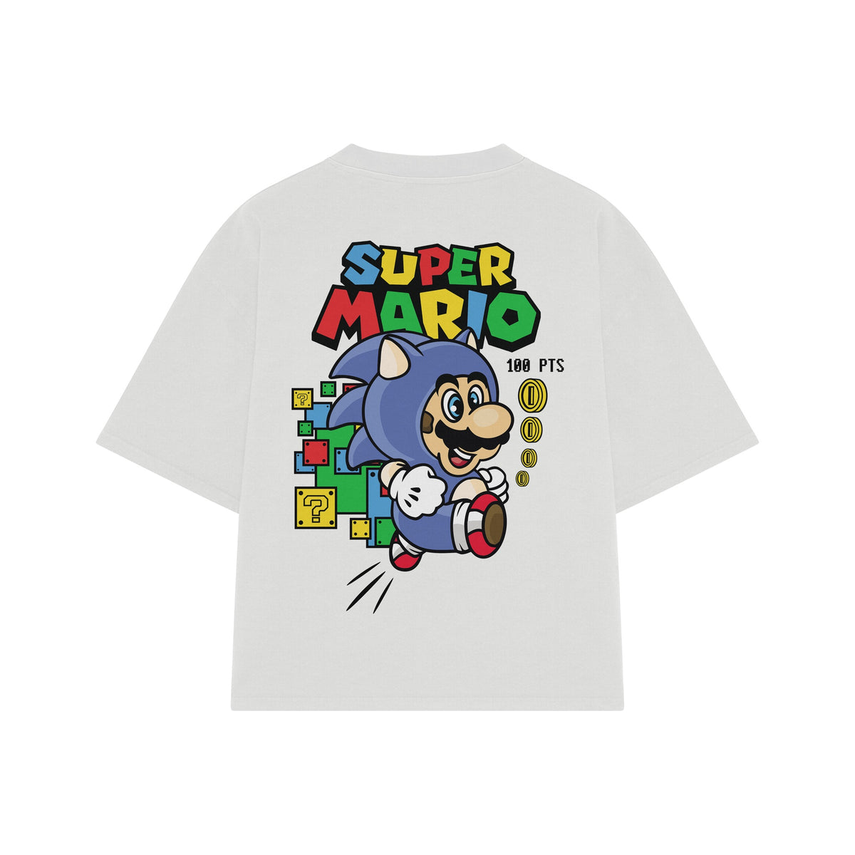 Playera streetwear premium de anime y gaming ExtraLife MX, corte oversized drop shoulder ligero y fresco en color Deep Black y Off-White, moda urbana mexicana de culto.