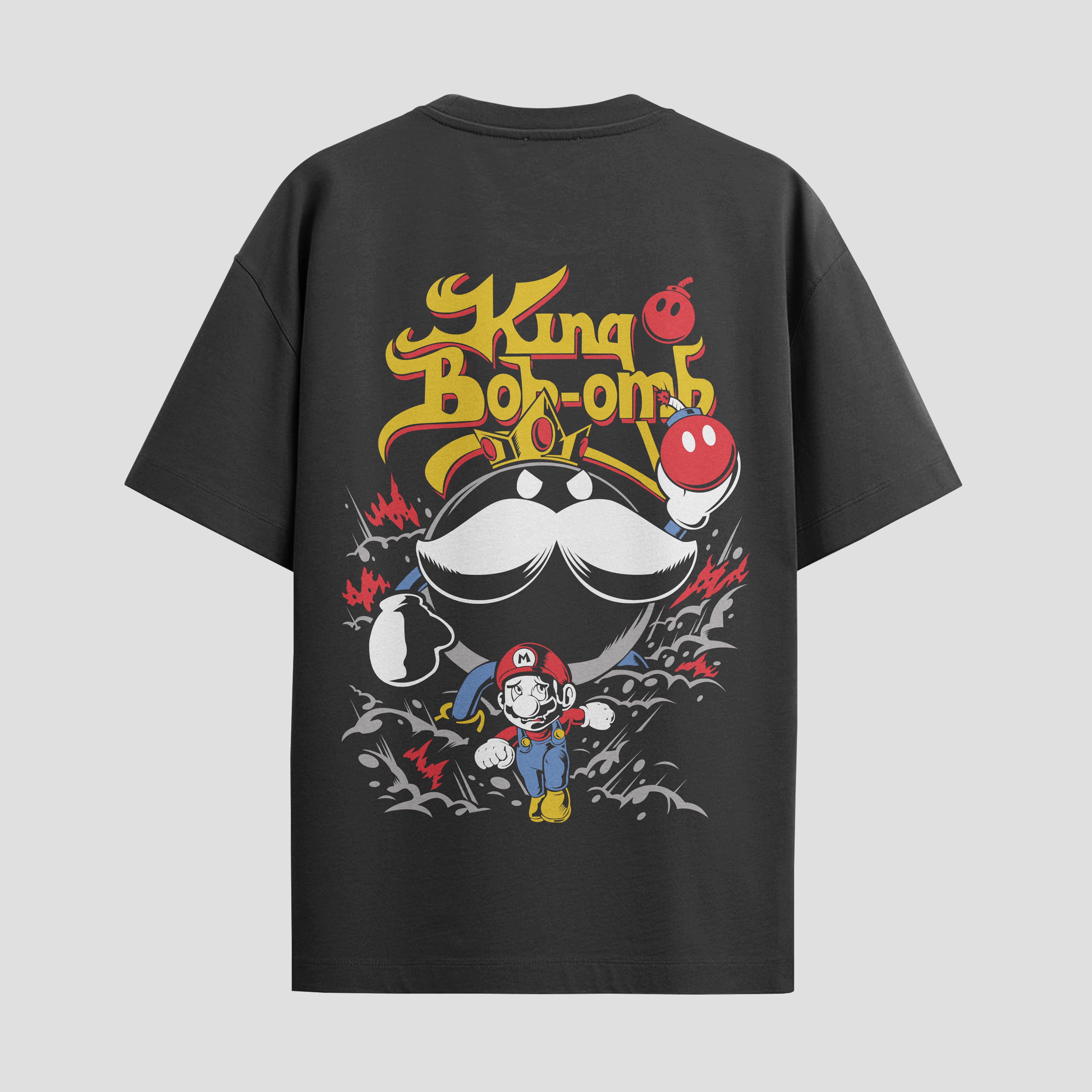 Playera urbana de anime y gaming ExtraLife MX, corte Standard Fit unisex ligero y transpirable en color Deep Black y Pure White, ropa de uso diario para gym y casual.