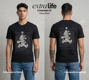 El Reino del Fontanero | El Fontanero Estelar #02251 - Playera Standard Fit | Deep Black - Foto en modelo