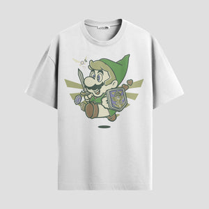 Playera urbana de anime y gaming ExtraLife MX, corte Standard Fit unisex ligero y transpirable en color Deep Black y Pure White, ropa de uso diario para gym y casual.